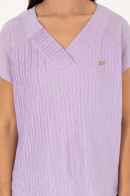 U. S. Polo Assn / Женская сиреневая футболка - U.s. polo assn фото 13