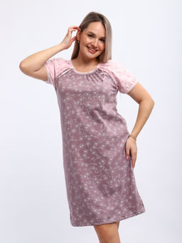 М296 сорочка Карина(цветы какао)