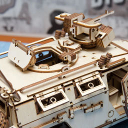 Деревянный конструктор Lemmo Бронеавтомобиль ЛИГЕР, 493 детали  фото 7