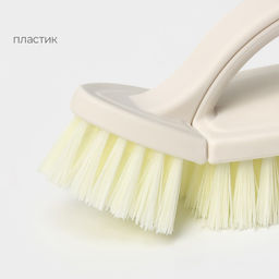 Щётка утюжок для уборки двойная Raccoon Breeze, 2 шт., 18.55.88.5 см, ворс 2.7 см, молочная  фото 2