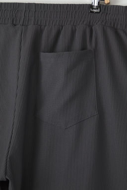 TRENDYOL MAN Buyuk Beden Fume Oversize/Genis Kesim Dokulu K?r?smaz Ottoman Sort TMNSS25AP00001 - Trendyolmilla фото 5