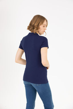 Женская темно-синяя футболка Basic - U.s. polo assn фото 5