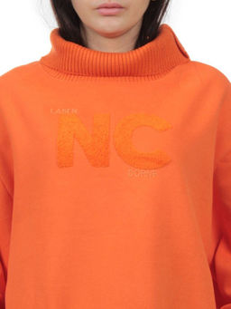 2510 ORANGE Толстовка женская (85% хлопок, 10% полиэстер, 5% спандекс) - Fashion фото 5