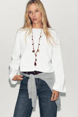 BOAT NECK T-SHIRT - Zara фото 2