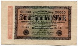 20000 марок 1923 года Германия