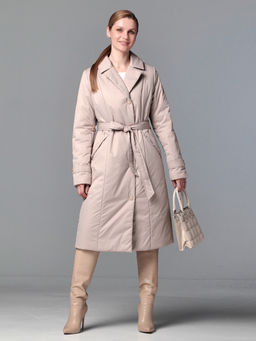 Пальто дем. бежевый - Dizzyway фото 5