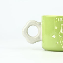 Кружка керамическая новогодняя С Новым годом!, 320 мл, ручная работа