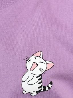 CRB wear / CSKG 90286-45-432 Комплект для девочки (футболка, шорты),сиреневый/Ex.Cherubino  фото 3