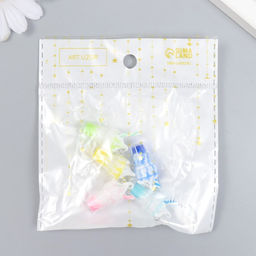 Цена за 5 шт. Декор для творчества пластик «Мороженное в стакане с петелькой», 1.3×1.3×2.6 см, МИКС