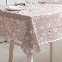 Скатерть на стол на нетканой основе Ромашки, 137110 см, цвет коричневый - Simaland фото 2