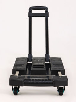 Тележка складная с раздвижной платформой, для перевозки грузов, нагрузка до 100 кг, телескопическая ручка, пластик, Greengo