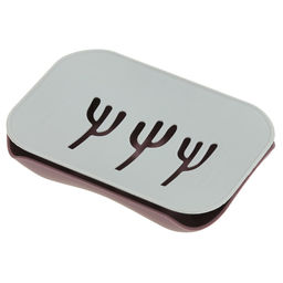 Мыльница настольная пластмассовая Кактус прямоугольная, 15х10,5х2,8см, матовый пластик, цвета микс, в п/эт пакете (Китай) - Домашняя мода фото 2