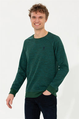 Мужской зеленый свитшот Неожиданная скидка в корзине