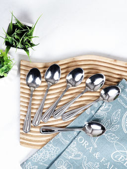 Ложка чайная 6 штук Серебро Оптима Глянец / OPT599 /уп 100/ - ГалеонТрейд фото 2