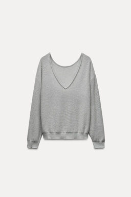 BEADED KNIT SWEATER - Zara фото 4