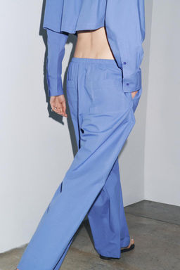 POPLIN PYJAMA TROUSERS - Zara фото 2