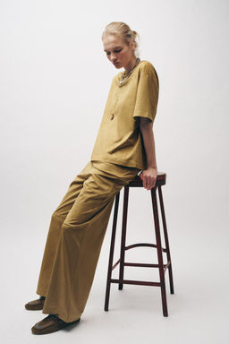 FAUX SUEDE TROUSERS - Zara фото 14