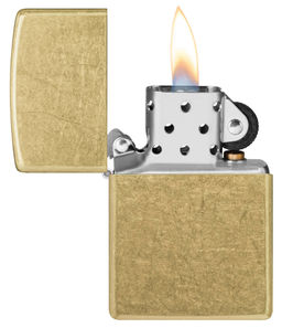 Зажигалка ZIPPO с покрытием поцарапанная латунь | Street Brass, 48267  фото 3