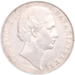 Монета 1 талер 1865 года Бавария