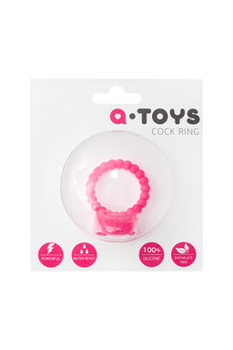 Эрекционное кольцо на пенис TOYFA A-Toys, силикон, розовый, 3,5 см