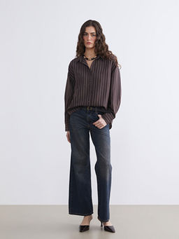 ?izgili Oversize Kad?n G?mlek