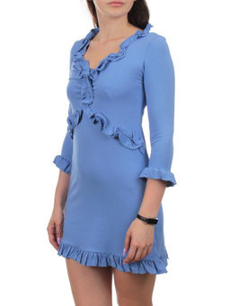 17230 LT. BLUE Платье летнее (92% вискоза, 8% эластан)
