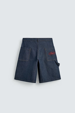 JORTS DENIM BOLSILLO BORDADO / ?ndigo - Zara фото 7