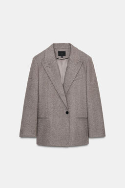 HERRINGBONE BLAZER WITH SHOULDER PADS - Zara фото 7