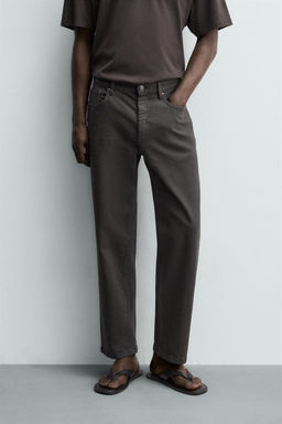 PANTAL?N STRAIGHT FIT / Marr?n - Zara фото 2