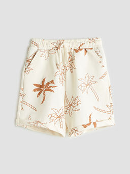 Beli Lastikli Bask?l? Erkek ?ocuk ?ort