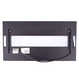 ULO-K16B 2x16W/4000K/L50 5W/RGB IP44 BLACK Светильник линейный светодиодный подвесной с фоновой подсветкой. Белый свет (4000К). Алюминий. Цвет черный. TM Uniel