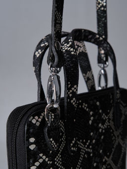 Сумка кожаная Azaro 30850 черный-питон