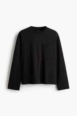 Camiseta de manga larga en punto Loose Fit - H&m фото 3