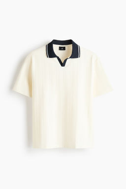 Polo en punto texturizado Relaxed Fit - H&m фото 3