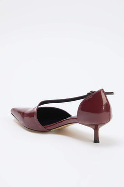 Bordo Rugan 4 cm Kad?n Klasik Topuklu Ayakkab? TAKSS26TO00023 - Trendyolmilla фото 6