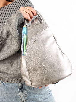 LACCOMA рюкзак Кэрри-серебристый эко кожа хлопок