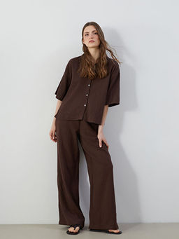 Beli Lastikli Dokulu Kad?n Pantolon