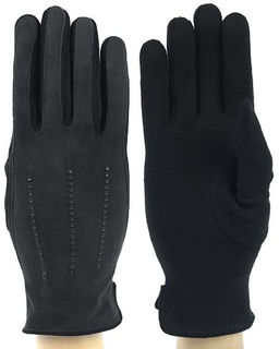 Трикотажные замшевые перчатки