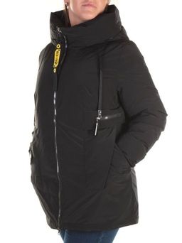 21-973 BLACK Куртка зимняя женская AKIDSEFRS (150 гр. синтепон)