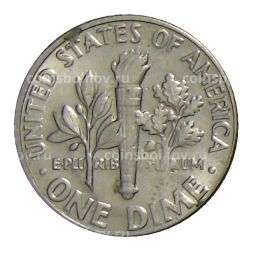 Монета 1 дайм (10 центов) 1977 года D США