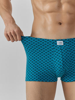 Цена за 2 штуки! Трусы боксеры мужские синие с узором - Mark formelle фото 4