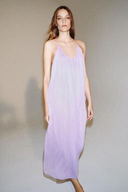 VESTIDO LARGO TIRANTES ZW COLLECTION / Malva
