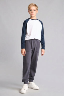 %100 Pamuk Jogger Fit E_ofman Alt_ Erkek _ocuk