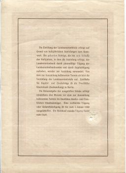 Облигация 4,5% 5000 марок 1940 года Германия