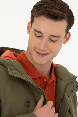 U. S. Polo Assn / Мужское пальто цвета хаки - U.s. polo assn фото 17