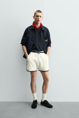 BERMUDA RELAXED FIT CINTUR?N / Beige oscuro