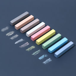 Цена за 5 шт. Мелки цветные школьные 9 шт. «Винни-Пух»