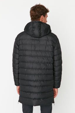 TRENDYOL MAN Siyah Regular Fit Yan? Fermuarl? Ruzgara Dayan?kl? K?sl?k Mont TMNAW23MO00064 - Trendyolmilla фото 10