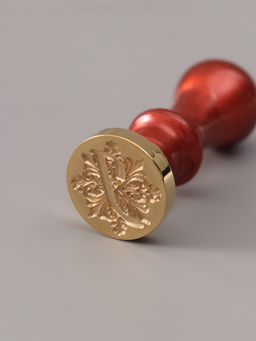 Печать для сургуча с пластиковой ручкой «Буква J на вензеле», 2.5×2.5×6.3 см