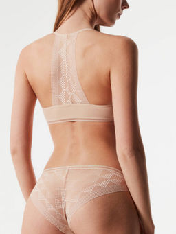 CONTE Бюстье с треугольными чашками из хлопка с итальянским кружевом DEMURE LBE 1276 skin - Conte elegant фото 2